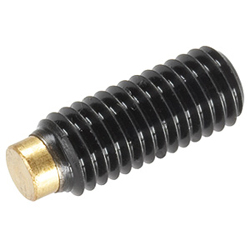 Picture of Brighton Best Br472032 M3-0.50X6 mm Brass-Tip Socket Set Screws Coarse Alloy